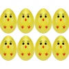 Northlight Pack Of 8 Yellow Chick Easter Egg Decorations 2.5"