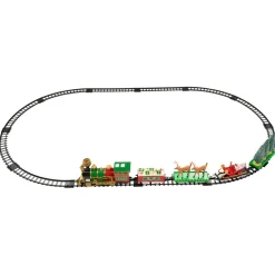 Trains*Northlight 22Pc Battery Operated Lighted And Animated Christmas Train Set With Working Smokestack