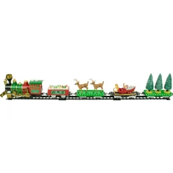 Trains*Northlight 22Pc Battery Operated Lighted And Animated Christmas Train Set With Working Smokestack