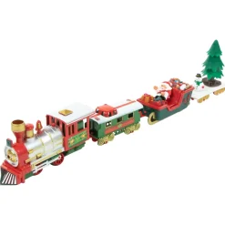 Trains*Northlight 31Pc Battery Operated Lighted And Animated Christmas Tree Train Set With Sound