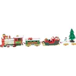 Trains*Northlight 31Pc Battery Operated Lighted And Animated Christmas Tree Train Set With Sound