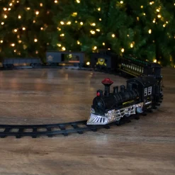 Trains*Northlight 16Pc Battery Operated Lighted And Animated Classic Train Set With Sound