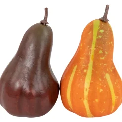 Northlight 10-Piece Autumn Harvest Artificial Pumpkin, Gourd, Acorn And Leaf Decoration Set