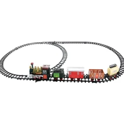 Trains*Northlight 16-Piece Battery Operated Lighted And Animated Continental Express Train Set With Sound