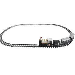 Trains*Northlight 17-Piece Black Consummate Animated Classic Train Set