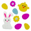 Northlight 11-Piece Bright Floral Spring Easter Egg Gel Window Clings