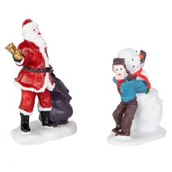 Christmas Villages*Northlight 7-Piece Christmas Village Figurine And Tree Display Set