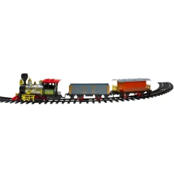 Trains*Northlight 17-Piece Lighted And Animated Gold And Red Classic Model Train Set With Sound