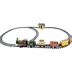 Trains*Northlight 18-Piece Lighted And Animated Continental Express Train Set With Sound