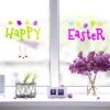 Northlight 21-Piece Pink And Green Happy Easter Spring Gel Window Clings