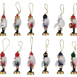 Northlight Nutcrackers>12-Piece Red And Blue Mini Christmas Nutcracker Ornament Set 3.25"