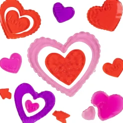 Northlight 14-Piece Red And Pink Heart Valentine's Day Gel Window Clings