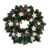 Traditional Pine Wreaths*Northlight Pine Cone And Berries With Stars Artificial Christmas Wreath, 10-Inch, Unlit