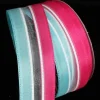 The Ribbon People Pink And Blue Striped Wired Craft Ribbon 1.5" X 80 Yards