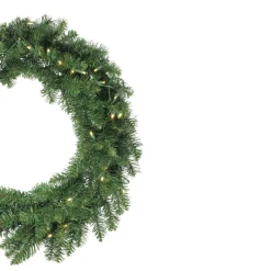 Pre-Lit Wreaths*Northlight Pre-Lit Buffalo Fir Artificial Christmas Wreath - 30-Inch, Warm White Led Lights