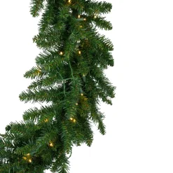 Pre-Lit Wreaths*Northlight Pre-Lit Buffalo Fir Commercial Artificial Christmas Wreath, 6' - Warm White Lights