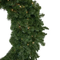 Pre-Lit Wreaths*Northlight Pre-Lit Canadian Pine Artificial Christmas Wreath - 48-Inch, Clear Lights