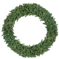 Pre-Lit Wreaths*Northlight Pre-Lit Deluxe Windsor Pine Artificial Christmas Wreath - 60-Inch, Clear Lights