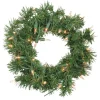 Pre-Lit Wreaths*Northlight Pre-Lit Deluxe Windsor Pine Artificial Christmas Wreath - 10-Inch, Clear Lights