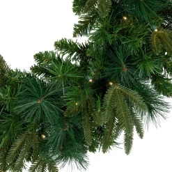 Pre-Lit Wreaths*Northlight Pre-Lit Green Mixed Rosemary Emerald Angel Pine Artificial Christmas Wreath - 30-Inch, Clear Lights