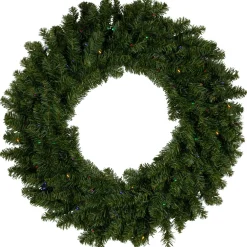 Pre-Lit Wreaths*Northlight Pre-Lit Led Canadian Pine Artificial Christmas Wreath, 30-Inch, Multicolor Lights