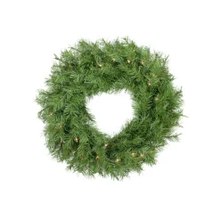 Pre-Lit Wreaths*Northlight Pre-Lit Northern Frasier Fir Artificial Christmas Wreath - 24-Inch, Clear Lights