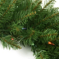 Pre-Lit Wreaths*Northlight Pre-Lit Northern Pine Artificial Christmas Wreath - 24-Inch, Multi Color Lights