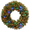 Pre-Lit Wreaths*National Tree Company Pre-Lit Norwood Fir Artificial Christmas Wreath, 36-Inch, Multicolor Led Lights