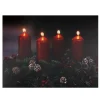 Wall & Door Decorations*Northlight Pre-Lit Red And Black Led Flickering Candle Christmas Wall Art 12" X 15.75"
