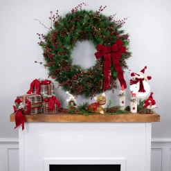Pre-Lit Wreaths*Northlight Pre-Lit Royal Oregon Pine Artificial Christmas Wreath, 36 Inch, Clear Lights