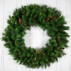 Pre-Lit Wreaths*Northlight Pre-Lit Royal Oregon Pine Artificial Christmas Wreath, 36 Inch, Clear Lights