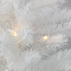 Northlight 2.5 Feet Tall And Smaller>Pre-Lit Snow White Medium Artificial Christmas Tree, 2 Ft - Clear Led Lights