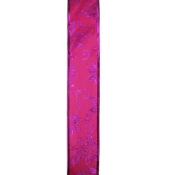 Ribbon*Northlight Purple And Pink Shimmering Wired Christmas Craft Ribbon 2.5" X 10 Yards