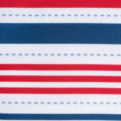 CC Home Furnishings Red And Blue Patriotic Striped Rectangular Tablecloth 60" X 84"