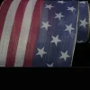 The Ribbon People Red And Blue Sheer Usa Flag Wire Edged Craft Ribbon 9.25" X 20 Yards