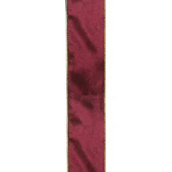 Ribbon*Northlight Red And Gold Wired Christmas Craft Ribbon 2.5" X 10 Yards