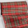 Ribbon*The Ribbon People Red And Green Plaid Wired Edge Craft Ribbon 9" X 20 Yards