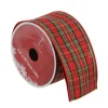 Ribbon*Northlight Red And Green Plaid Wired Christmas Craft Ribbon 2.5" X 10 Yards