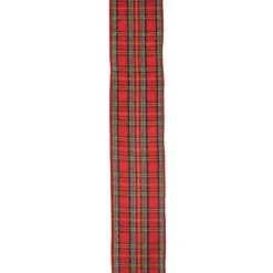 Ribbon*Northlight Red And Green Plaid Wired Christmas Craft Ribbon 2.5" X 10 Yards