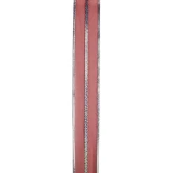 Ribbon*Northlight Red And Silver Striped Christmas Wired Craft Ribbon 2.5" X 10 Yards