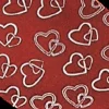 The Ribbon People Red And White Locking Heart Cut Edge Craft Ribbon 4" X 50 Yards