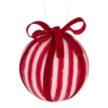 Northlight Balls>Red And White Striped Candy Cane Christmas Ball Ornament 4" (100Mm)