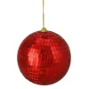 Northlight Balls>Red Mirrored Disco Christmas Ball Ornament 5.5" (140Mm)