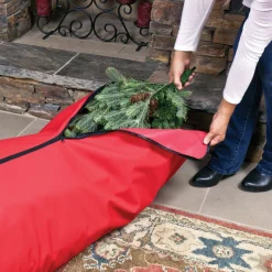 Tree Storage*Northlight Red Rolling Christmas Tree Storage Bag For Trees Up To 7.5Ft