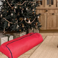 Tree Storage*Northlight Red Rolling Christmas Tree Storage Bag For Trees Up To 7.5Ft