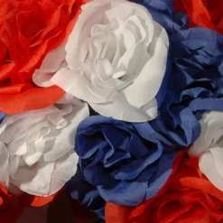 National Tree Company Rose Patriotic Spring Floral Wreath, 14-Inch