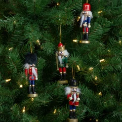 Northlight Nutcrackers>Set Of 4 Assorted Classic Nutcracker Ornaments 5"