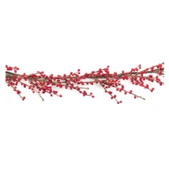 Berry Garland*Melrose Set Of 2 Berry Twig Artificial Christmas Garlands 5' X 9.5