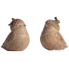 Melrose Set Of 6 Bird With Acorn Hat Fall Harvest Tabletop Figurines 3"