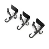 Garland Accessories*Village Lighting Co. Set Of 3 Black Mantle Garland And Stocking Hanger 6.5"
